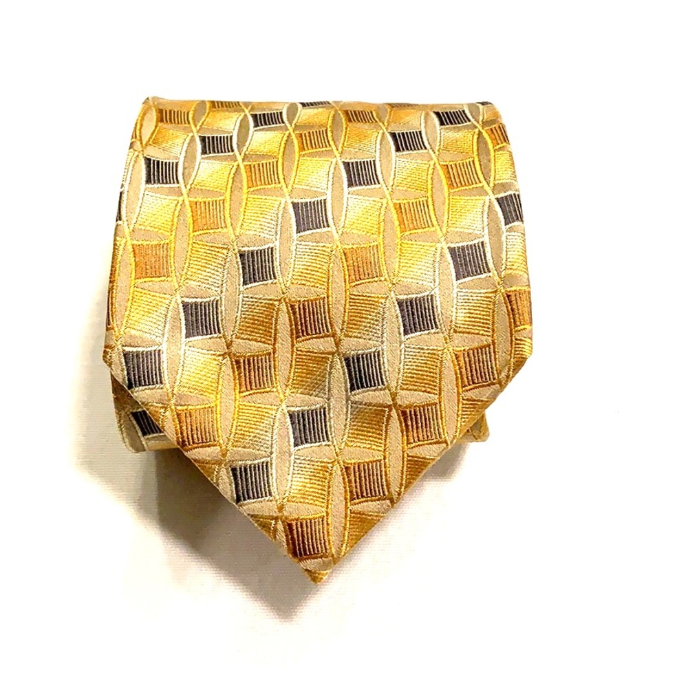 Pronto Uomo Patterned Silk Tie NWOT